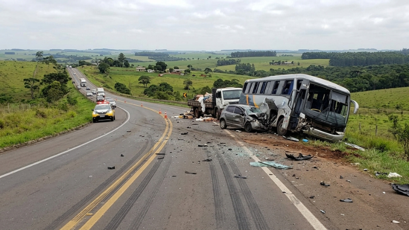 Tragédia na BR-373: acidente que matou 23 pessoas no Paraná acende alerta para quem viaja entre Curitiba e os Campos Gerais