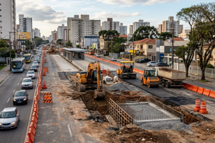 Novo Inter 2 avança em Curitiba: o que muda no trânsito e no transporte com as obras desta semana