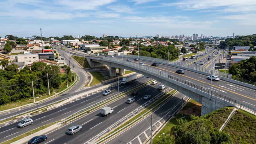 Novo viaduto em Curitiba pode mudar trânsito no Xaxim e criar nova ligação sobre a Linha Verde