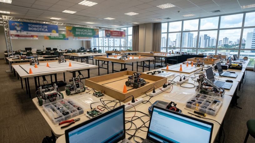 Robótica ganha força nas escolas do Paraná e 128 estudantes disputam torneio em Curitiba; veja o impacto para a formação profissional